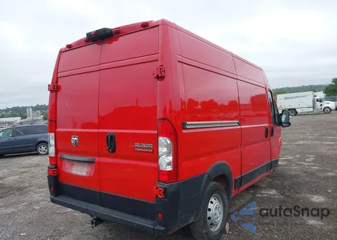 2019 Ram Promaster 2500 High Roof 136 Wb из США, поврежденный, VIN 3C6TRVCG9KE559878